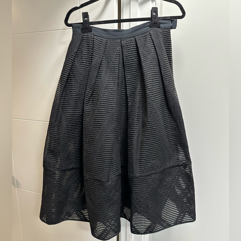 Tibi pleated skirt, black, 8